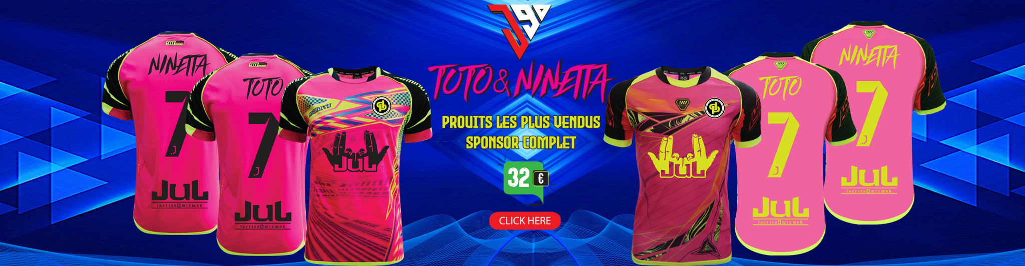 Maillots personnalisés 90Minute, Thailande MM9, achat sécurisé, livraison rapide, prix compétitifs, 32€.